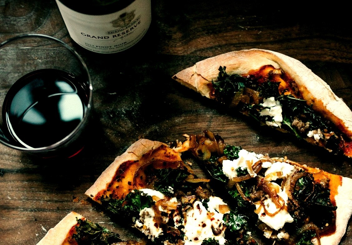 Kale & Ricotta Homemade Pizza, by Kendall Jackson