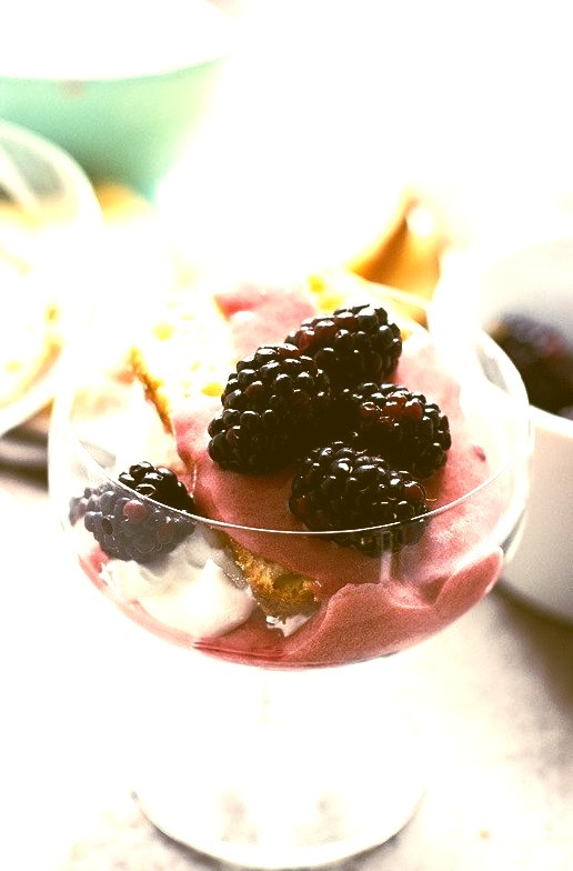 Blackberry Curd Trifles