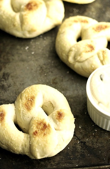 Soft Pretzels with Roasted Jalapeno White Cheddar Cheese