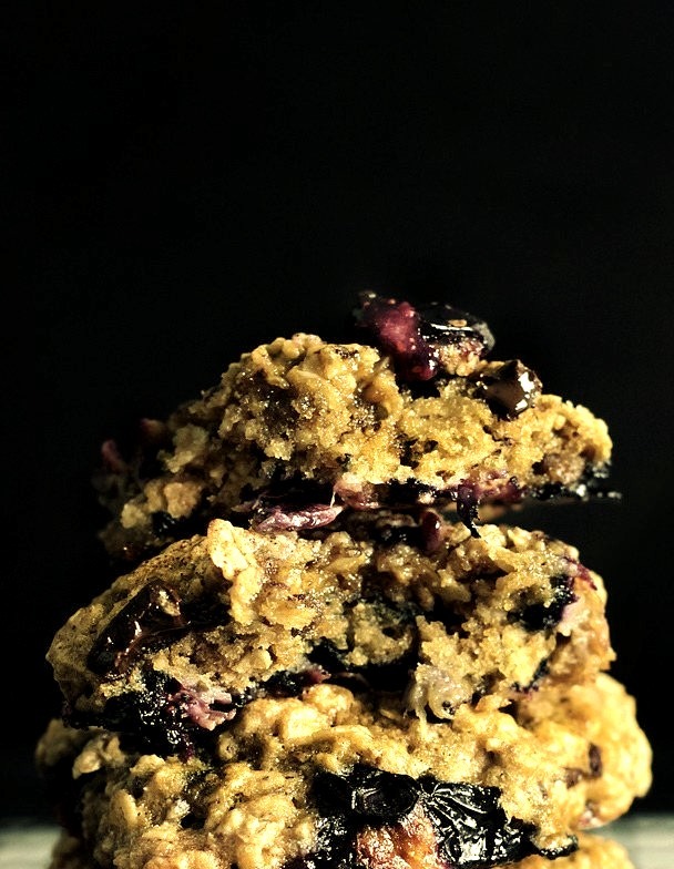 Chocolate Chip Blueberry Oatmeal Cookies