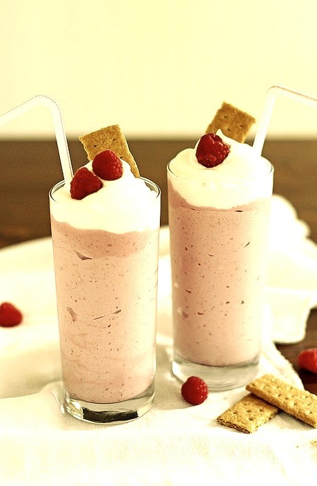Raspberry Cheesecake MilkshakesSource